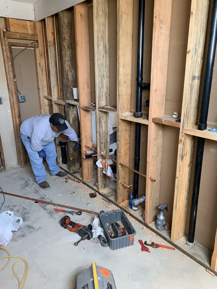 Commercial rough-in plumbing for Gas Line Repair in Cherryville